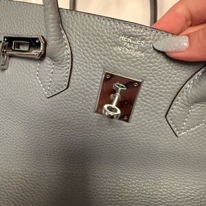 Gray Leather Women's Bag
